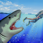Real Survival Angry Shark Game-icoon