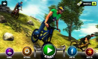 Uphill Offroad Bicycle Rider-poster
