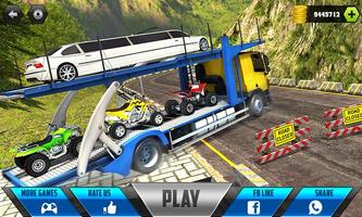 Car Transporter Cargo Truck ポスター