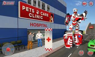 Ambulance Robot City Rescue ảnh chụp màn hình 1