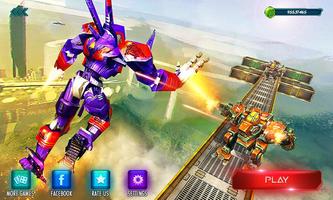 Flying Monster Robot Fighting Plakat