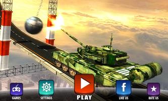 Impossible Army Tank Driving Simulator Tracks Affiche