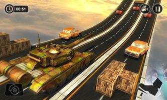 Impossible Army Tank Driving Simulator Tracks imagem de tela 1