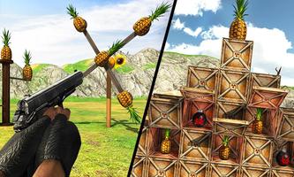 Pineapple Shooting Game 3D captura de pantalla 1