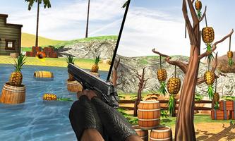 Jogo de tiro ao abacaxi 3D imagem de tela 2
