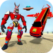 Police limo Zebra Robot 3D