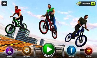 Rooftop Bicycle Stunt Rider 3D poster