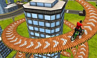 Rooftop Bicycle Stunt Rider 3D screenshot 1