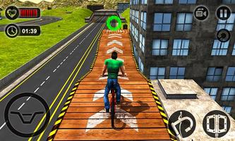 Rooftop Bicycle Stunt Rider 3D screenshot 2