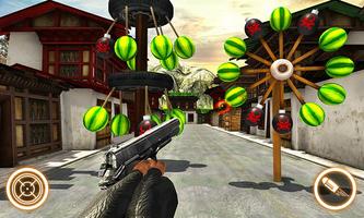 Watermelon shooting game 3D স্ক্রিনশট 1