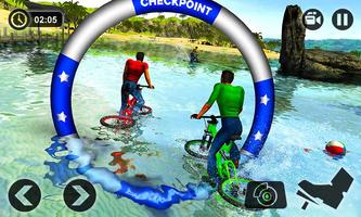 Water Surfer Floating BMX Bicycle Rider Racing screenshot 1