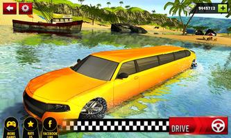 Beach Water Surfer Limousine C Affiche