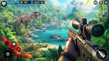 Wild Dino Hunting Game 3D Plakat