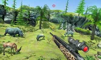 Wild Dino Hunting Game 3D Affiche