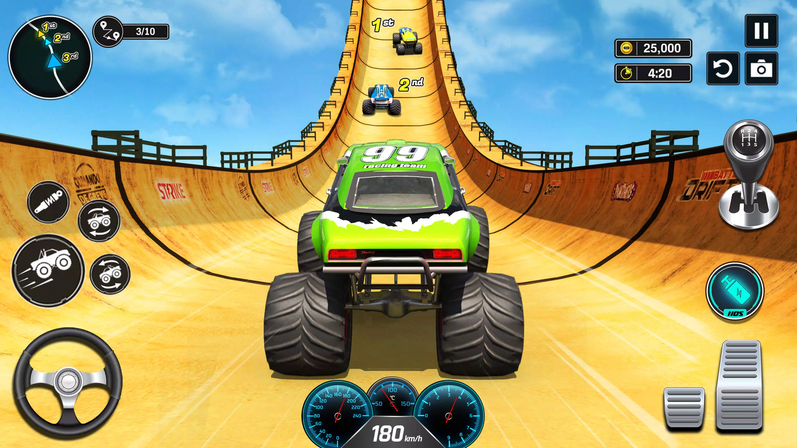 Download do APK de Monster Truck Mad Racing Game para Android