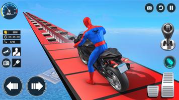 Superhero Bike Racing Games 3d پوسٹر