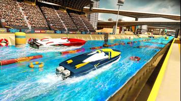 Eau pour bateaux Speed ​​Racing Simulator Affiche