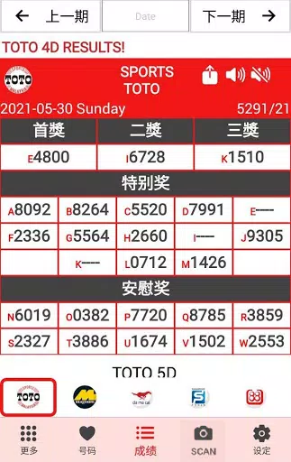 Sport toto 4d result