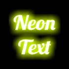 Neon Text On Photo icône
