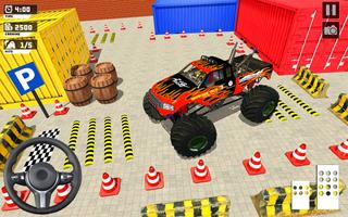 Monster Truck Parking Games 3D Affiche