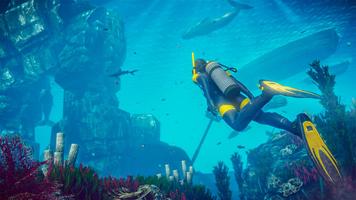 plongée sous-marine simulateur Affiche