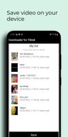 Downloader for TikTok ภาพหน้าจอ 3
