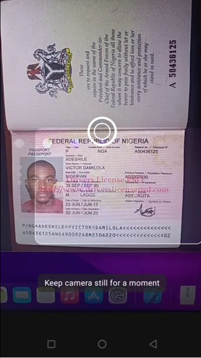 ID Card, Passport, Driver License Scanner poster