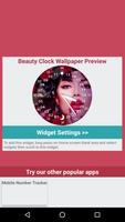 Beauty Clock Live Wallpaper 스크린샷 3