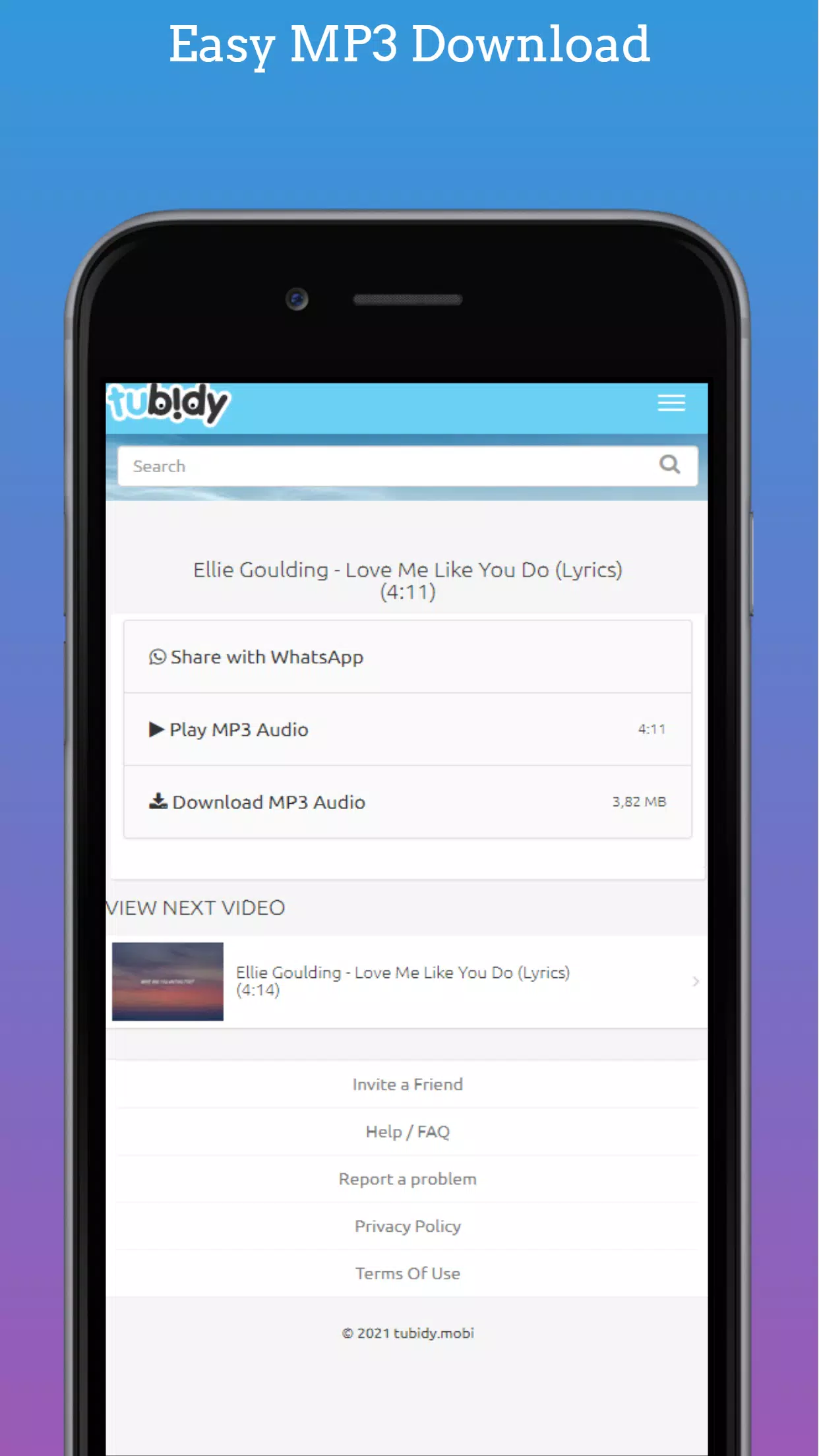 Official Tubidy Mobi MP3 Music APK for Android Download