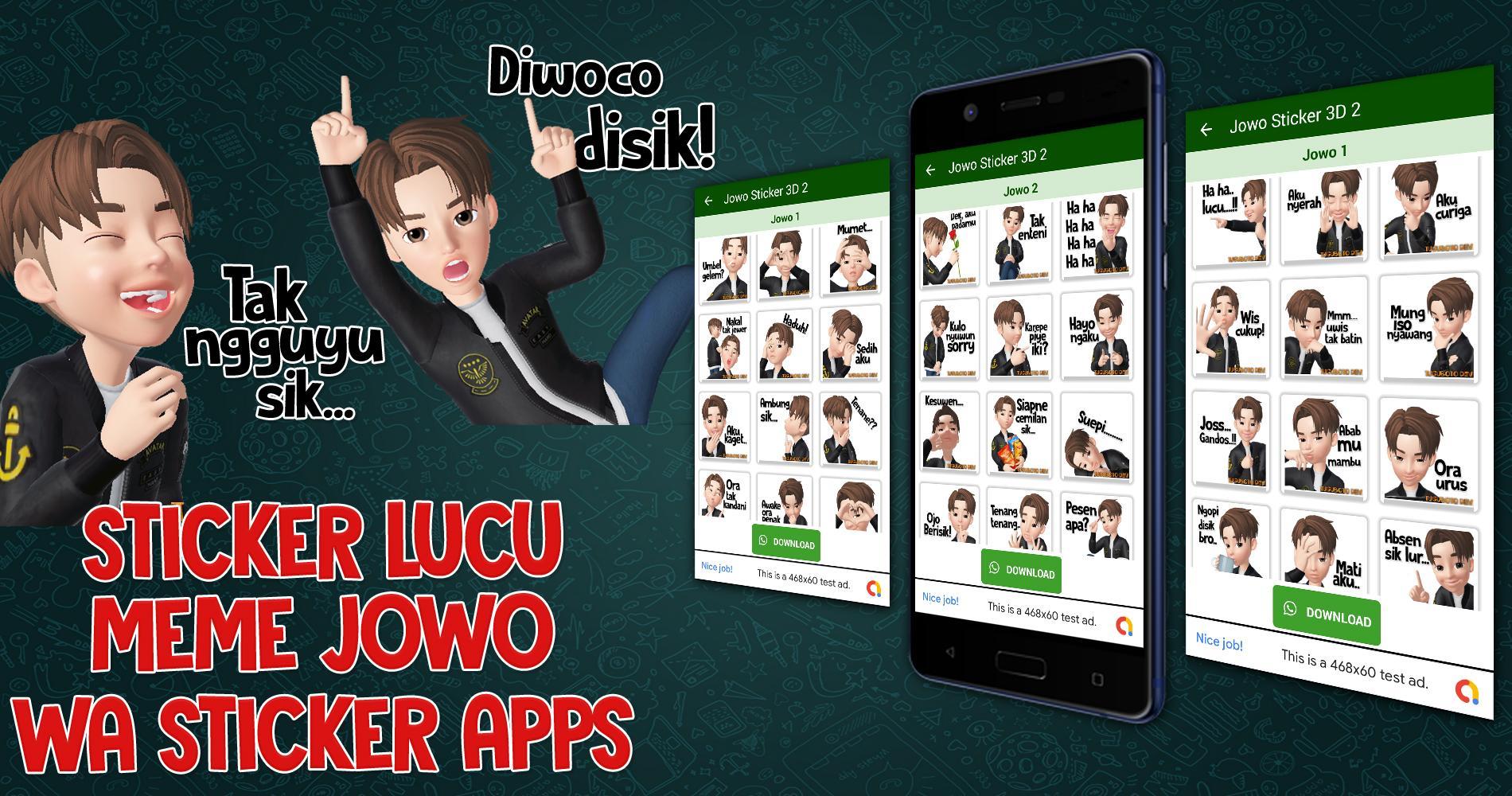 3d Stiker Wa Jawa Lucu Indo Wastickerapps Jowo For Android Apk