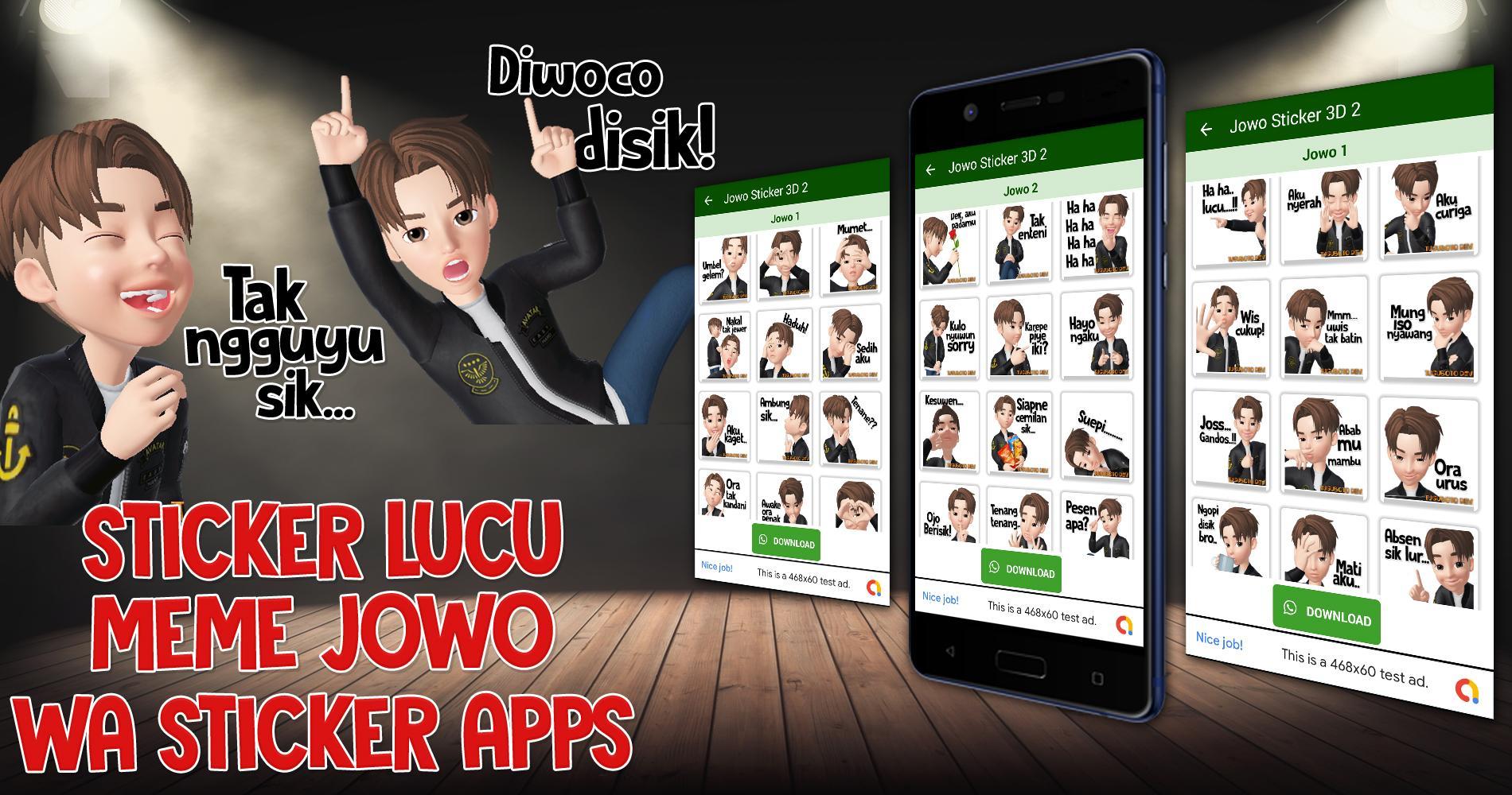3d Jowo Wa Stiker Lucu Wastickerapps Jawa Indo For Android Apk