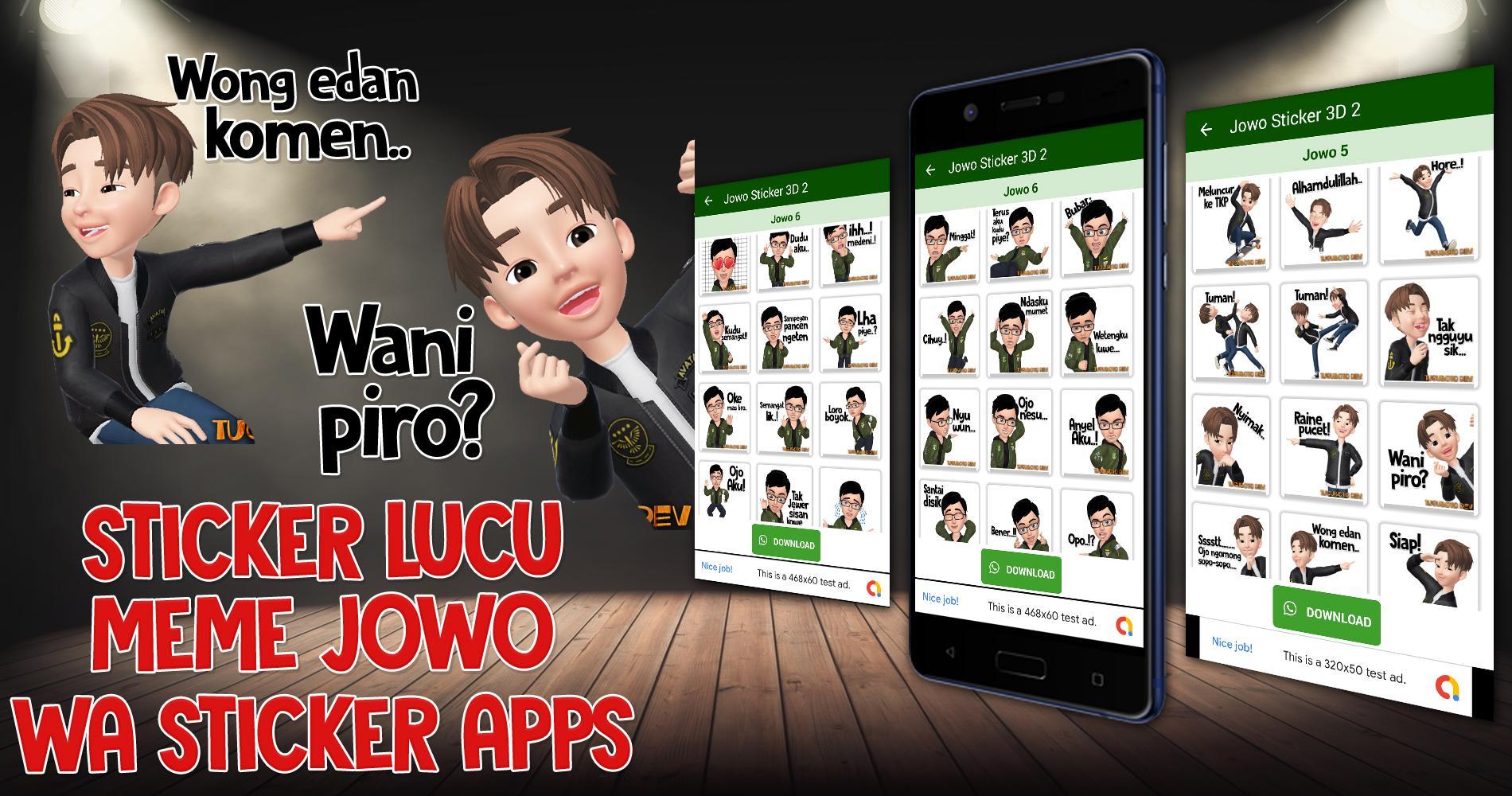 3d Jowo Wa Stiker Lucu Wastickerapps Jawa Indo For Android Apk