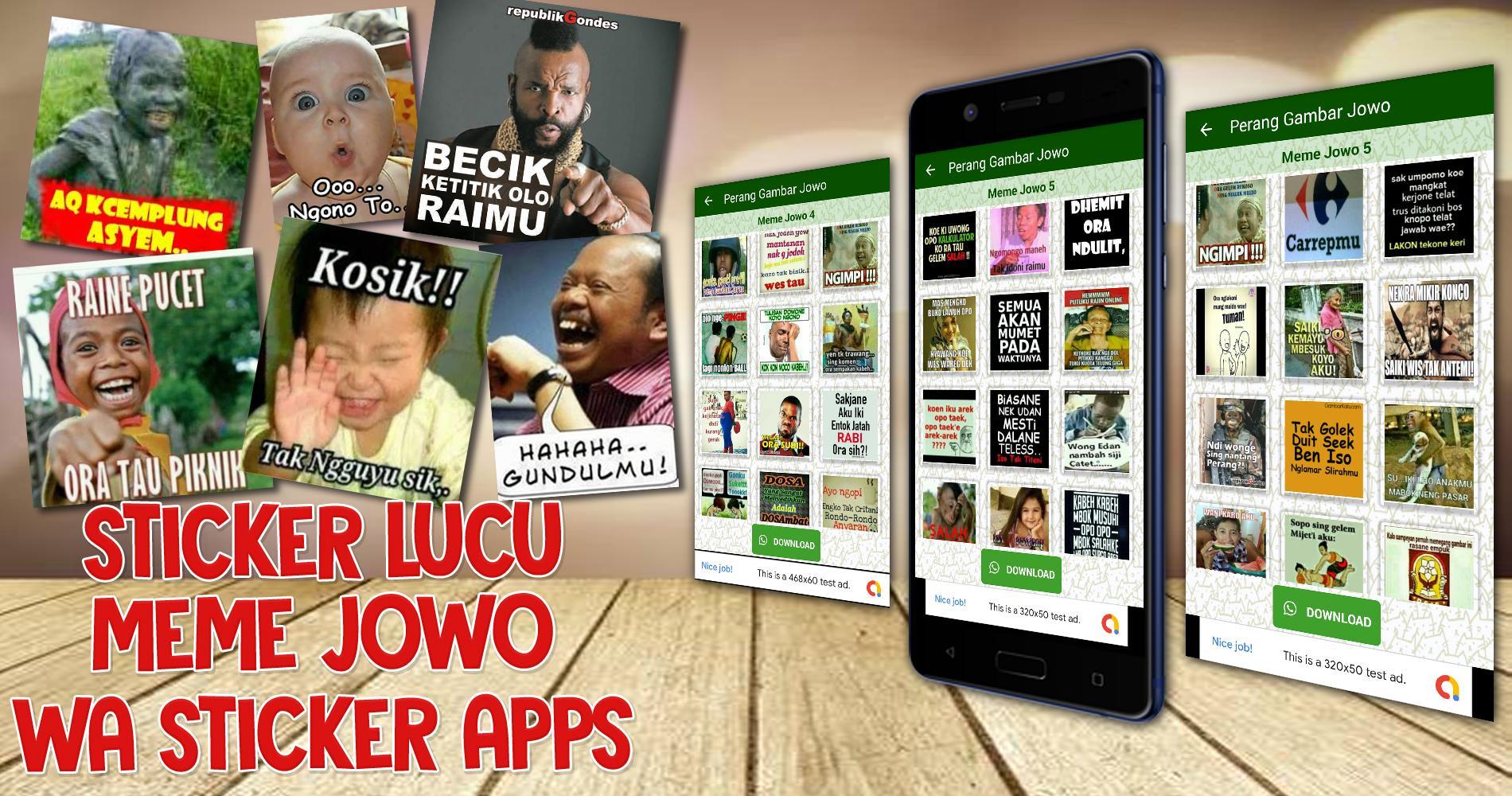 Stiker Jawa Perang Gambar Meme Lucu Wastickerapps For Android
