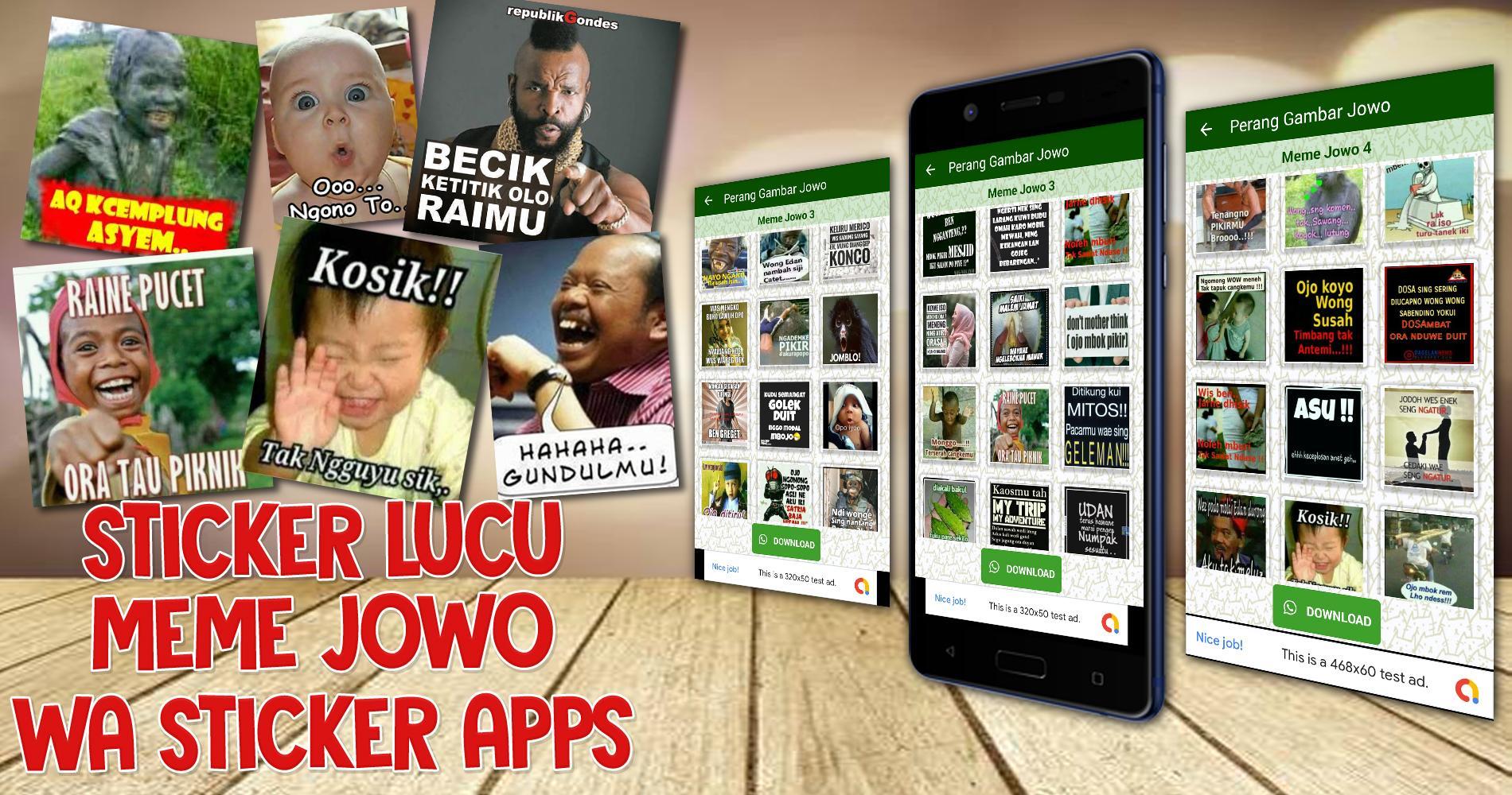 Stiker Jawa Perang Gambar Meme Lucu Wastickerapps For Android