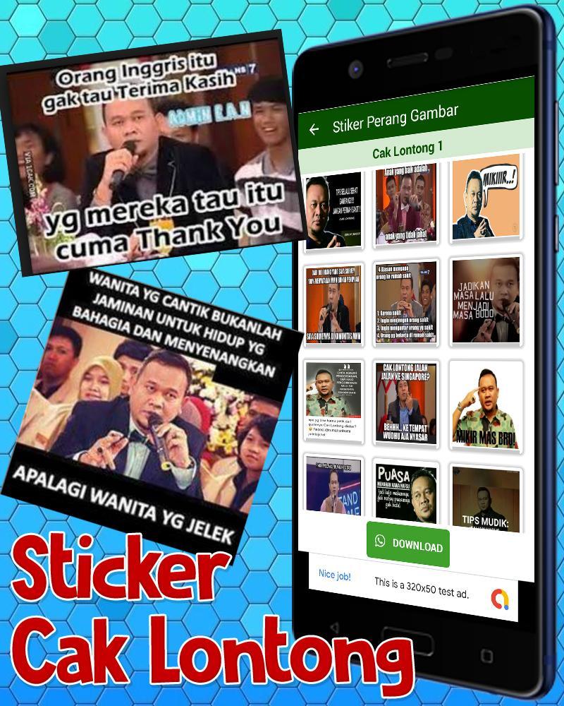 Wa Stiker Lucu Cak Lontong Meme Wastickersapps For Android Apk