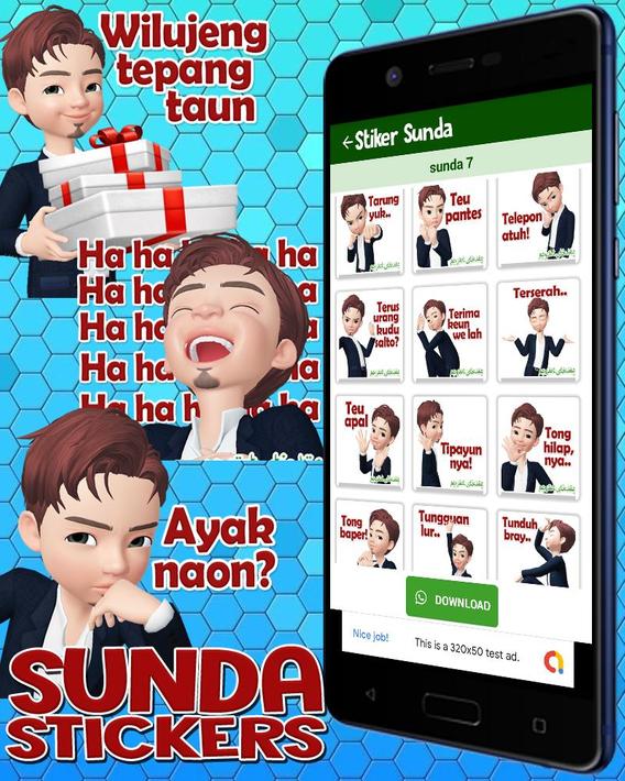 Wa Stiker Sunda Lucu WaStickerapps Kocak Terbaru für Android - APK