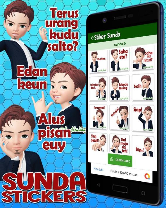 Wa Stiker Sunda Lucu WaStickerapps Kocak Terbaru für Android - APK