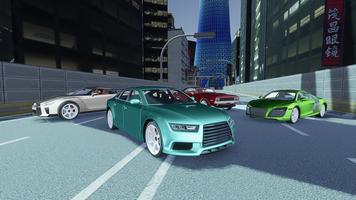 奥迪汽车漂移交通竞赛 3D 2022 海报
