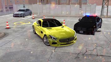 Aparcamiento Coches Mercedes Poster