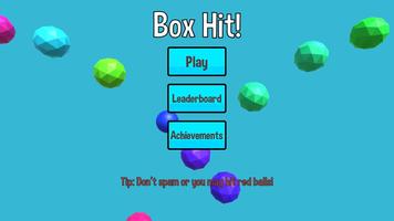 Box Hit! - Multi-colored 2.5D fun physics game Affiche