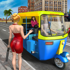 Rickshaw Stunt Driving Games icône