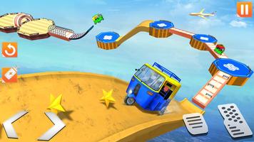 Rickshaw Stunt Driving Games imagem de tela 1