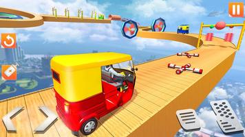 Rickshaw Stunt Driving Games تصوير الشاشة 2