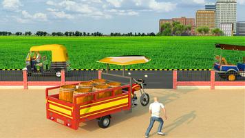 City Tuk Tuk Rickshaw Games 3D poster