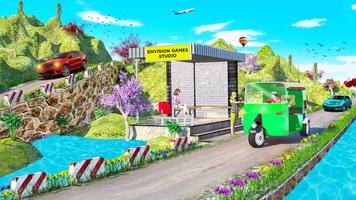 Modern Rickshaw Simulator Game الملصق