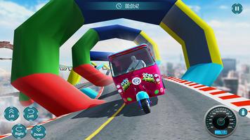 Tuk Tuk Rickshaw Simulator - Sky Climbing Game capture d'écran 2