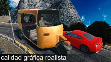 montaña coche bicitaxi conducción juego Poster