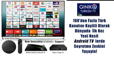 GinikoTurkish TV for AndroidTV Affiche