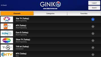 Giniko Turkish TV - Live & DVR capture d'écran 3