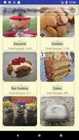 Baking recipes : cookies, cakes and breads Affiche